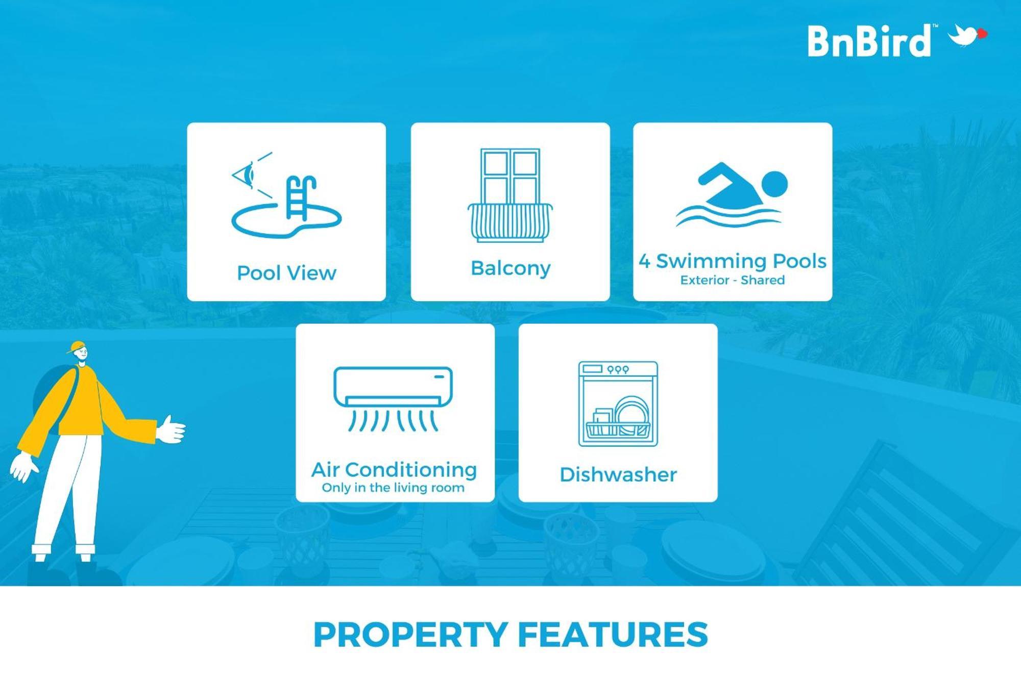 Family Holidays With Pool View Apartment *